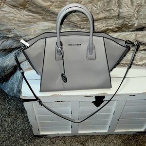 MICHAEL KORS large gray purse